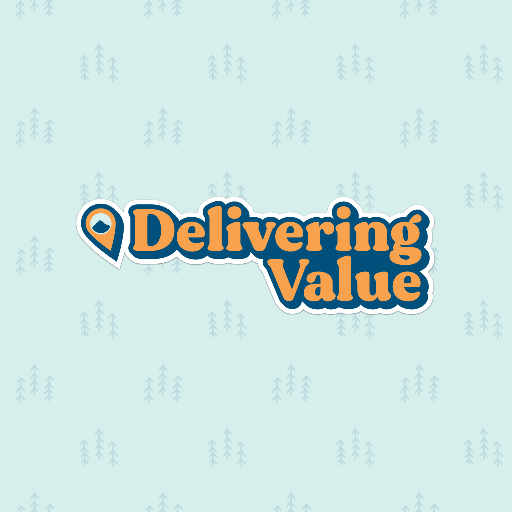 Delivering Value Custom Logo Design: Delivering Value