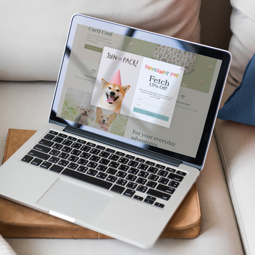 WordPress Website Design: Peppermint Pup