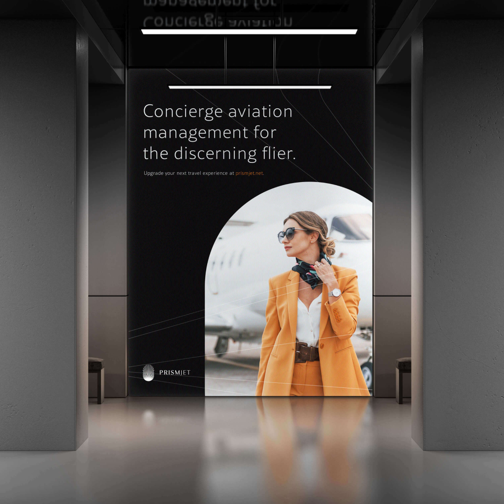 PrismJet-1 branding packages: wayfinding