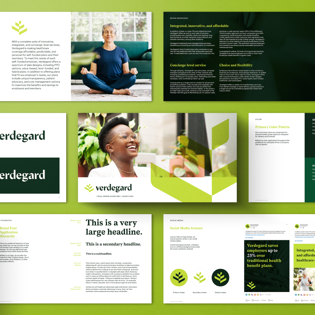 Verdegard-3 branding packages: brand guidelines