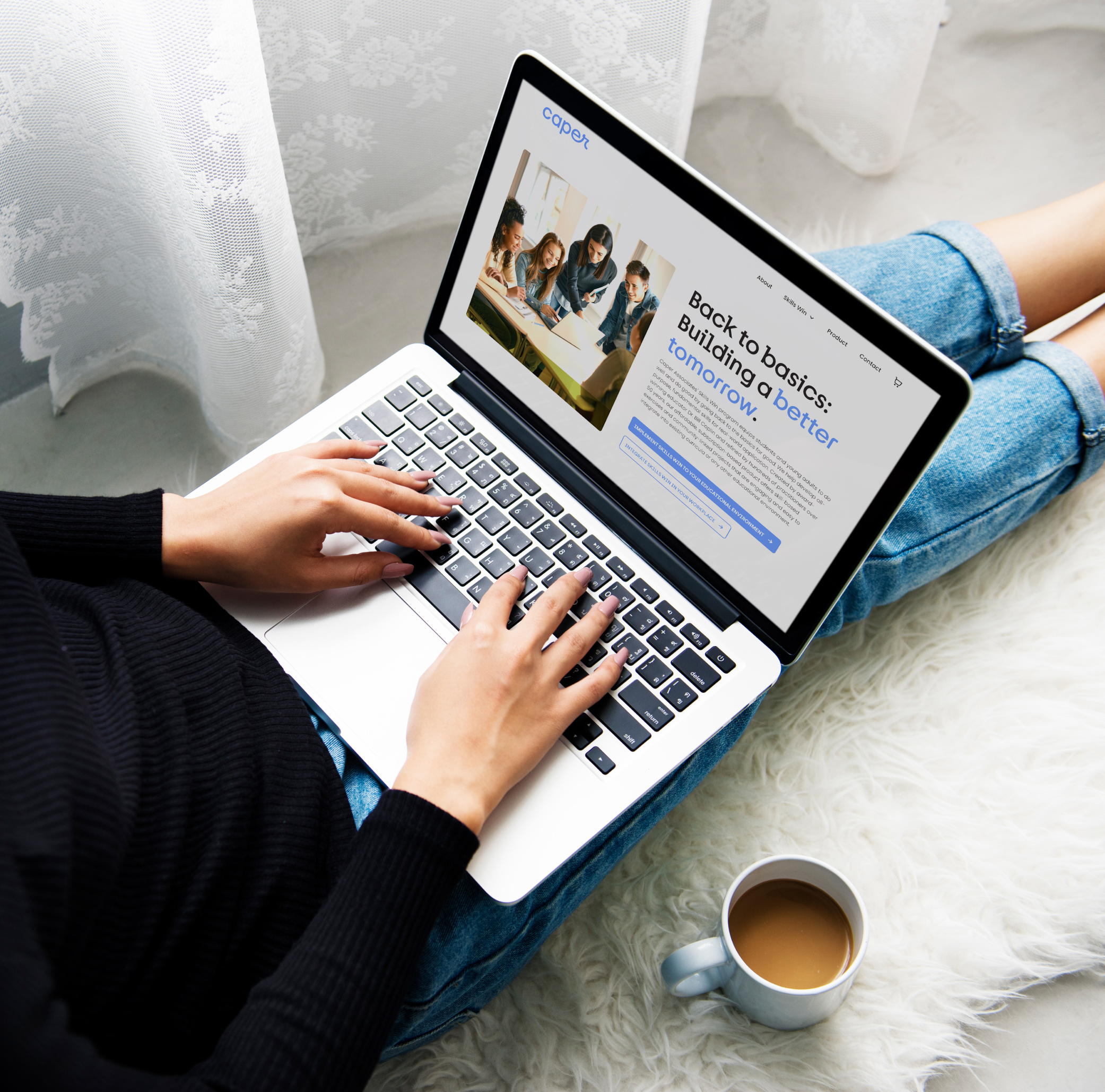 strategic website design for Caper