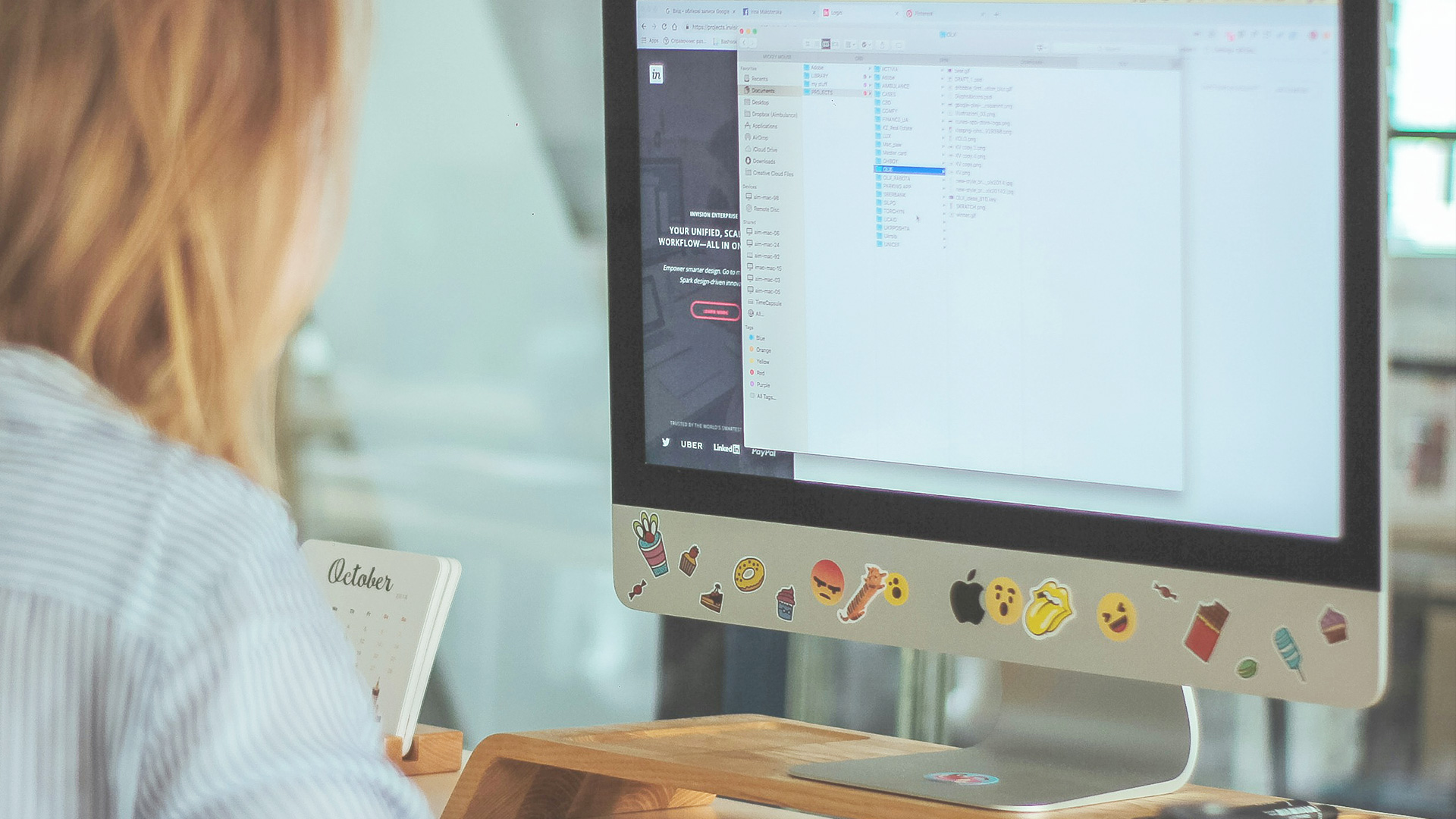 designer updating WordPress website — website maintenance services in action