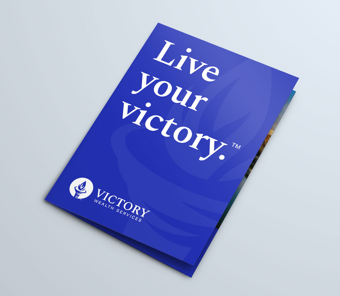 victory wealth services graphic design in prescott